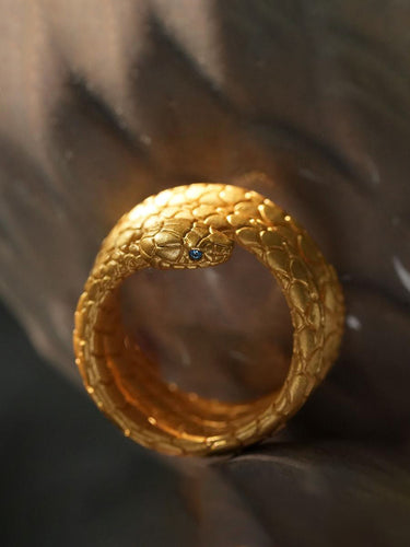 Serpent Coil Ring of Renewal — Snake Totem Symbol of Inner Awakening