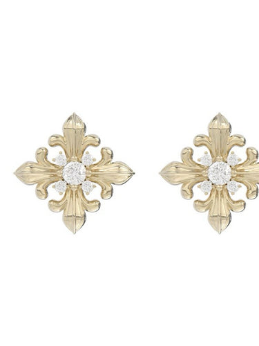 Freedom Symbol Gold-plated  Iris Stud Earrings