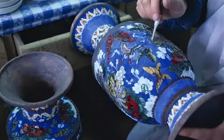 Refined Elegance: The Enchanting World of Enamel Ceramic Vases