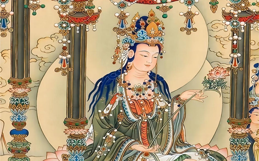 Oriental Cultural Blossom: Mahāsthāmaprāpta Statue of Buddha