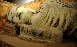 The Serene Rest: Reclining Buddha Art