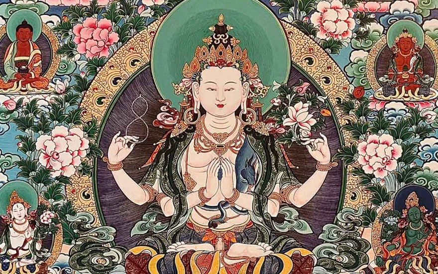 The Art of Gilding: Techniques for Applying Gold and Silver in Thangka Painting