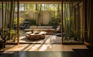 Zen Gardens in a Basket: Balancing Stones and Bamboo Elegance