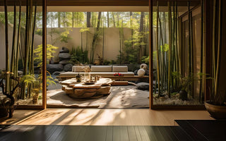 Zen Gardens in a Basket: Balancing Stones and Bamboo Elegance