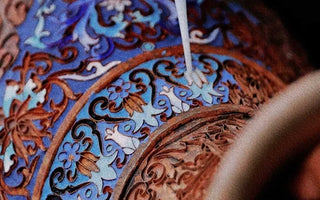 Traditional Craftsmanship of Ming Dynasty Style Lion Pattern Cloisonné Enamel General Jar