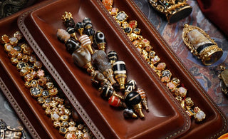 Awaken Your Soul with the Daro Aquarius Dzi Bead: A Sacred Connection to the Universe🌟