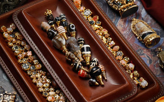 Awaken Your Soul with the Daro Aquarius Dzi Bead: A Sacred Connection to the Universe🌟