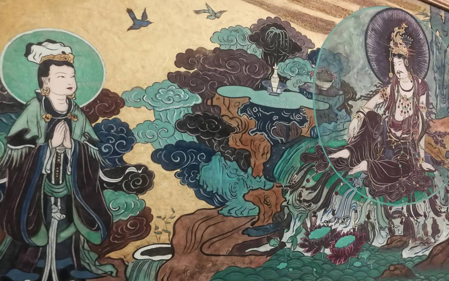 A Divine Reflection: Exploring the Beauty of the Bodhisattva in the Water-Moon Form