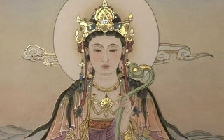 Tranquil Beauty: The Good Lady Dragon Queen Buddha Statue