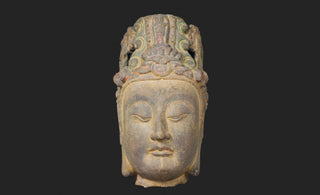 A Glimpse into Ancient Artistry: The Sui Dynasty Guanyin Head Sculpture