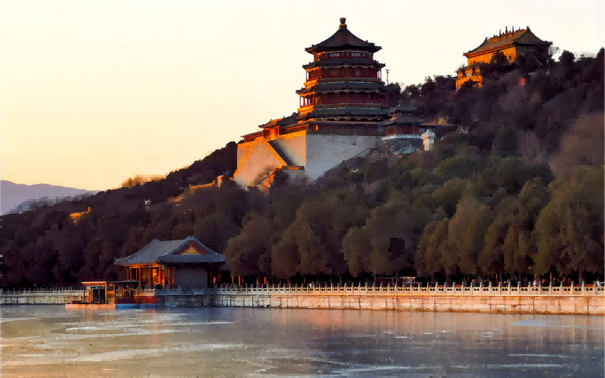How is the design of Chinese royal furniture influenced by the traditions of nobility and grandeur?