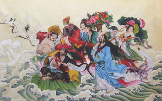 Mythological Enchantment in Porcelain: The Eight Immortals Crossing The Sea 