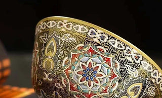 Preserving Cultural Heritage: Enamel Paint in Gold on a Dunhuang Tea Cup