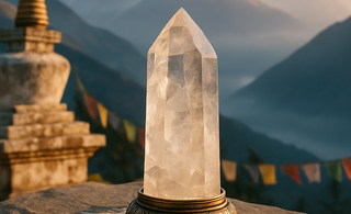 🌕 When the Snow Melts in the Soul: Easter Rituals and the Tibetan Light of White Crystal