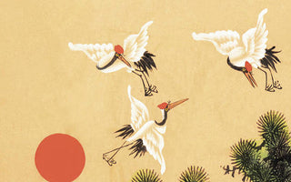 Application and Cultural Heritage of Crane Motifs in Oriental Art