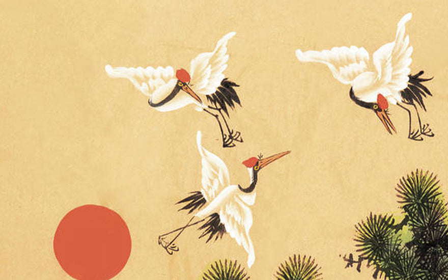 Application and Cultural Heritage of Crane Motifs in Oriental Art