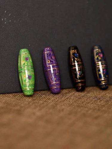 Energy Shield Pendant – Lacquered Beads for Spiritual Protection