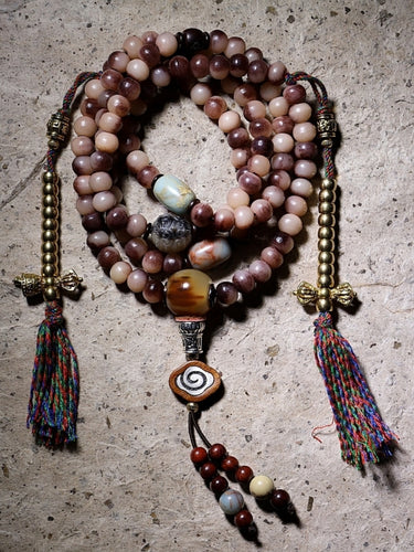 108 Mala Beads  Soul Ally  – Camel Bone, Lucky Energy, Spiritual Power