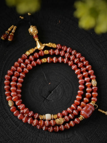 Sacred Totem Dzi Bead Necklace & Bracelet - Blessing Energy