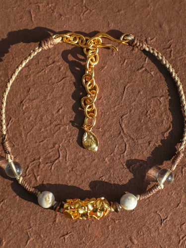 Guardian Knot Jewelry Set – Shell Turquoise & Agate for Spiritual Blessings
