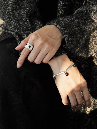 Bold Confidence Black Agate Bracelet
