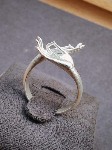 Mudra of Blessing Ring | Sterling Silver Spiritual Guardian Ring