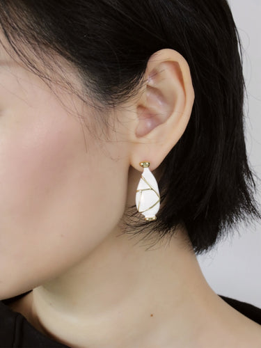 Vessel of Blessings Brass Vase-Shaped Earrings