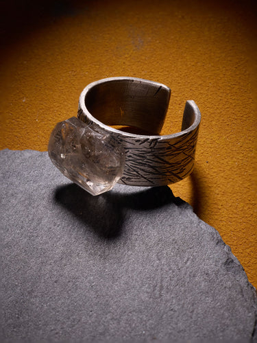Eternal Clarity Raw Quartz Ring