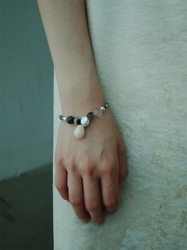 Lucky Spirit Bracelet – Green Phantom Quartz Beads for Good Fortune and Luck
