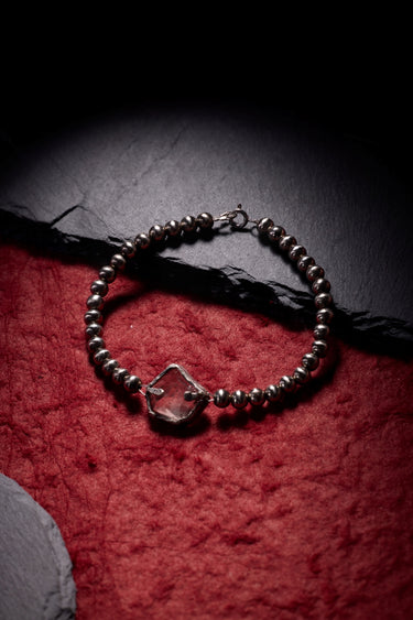 Clear Essence Crystal & Silver Bracelet