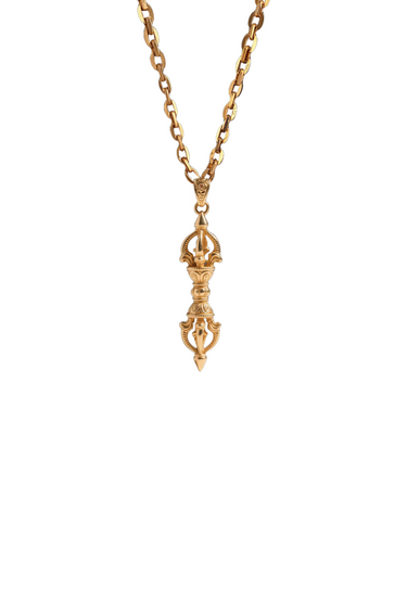 Luminous Gold Vajra Talisman Pendant