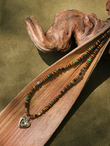 Tiger Eye Full-Strand Necklace for Courage and Focus